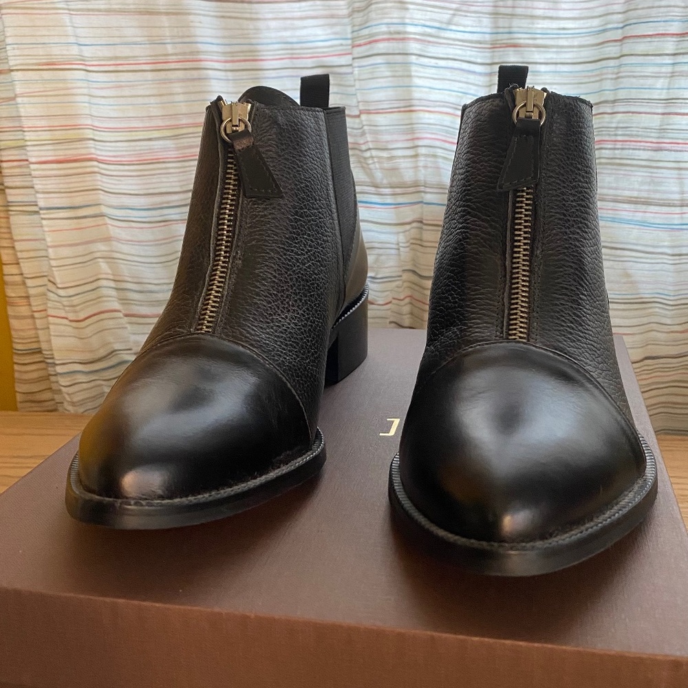 Jon Josef Lulu Black Leather Ankle Boot Size 9